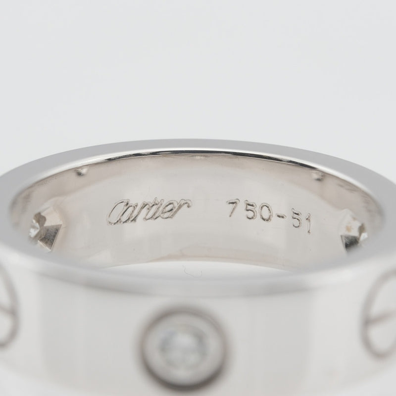 CARTIER】カルティエ ラブリング 11号 リング・指輪 8.46g K18ホワイトゴールド×3P ハーフ ダイヤモンド 約8.46g –  KYOTO NISHIKINO