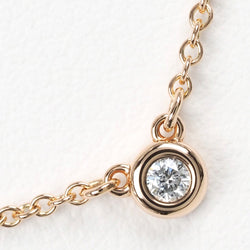 [TIFFANY&Co.] Tiffany Visor Yard 2g Top 3.8mm K18 Pink Gold x Diamond Women's Necklace A+ Rank
