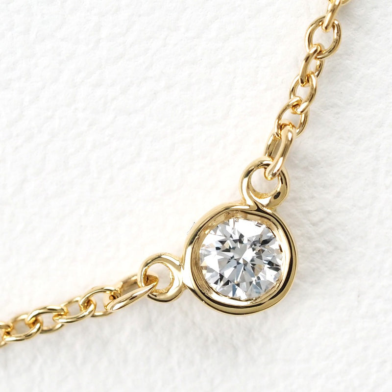 [TIFFANY & CO.] Tiffany Vizer Yard K18 Yellow Gold x Diamond Ladies Necklace A+Rank