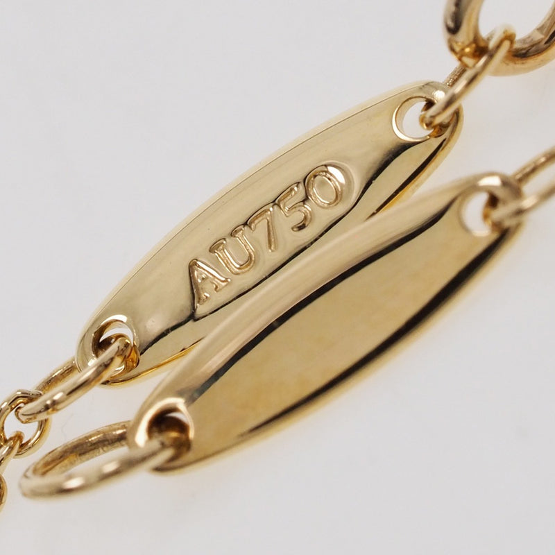 [Tiffany & Co.] Tiffany Vizer Yard K18 Yellow Gold X Diamond Ladies Necklace A+Rank