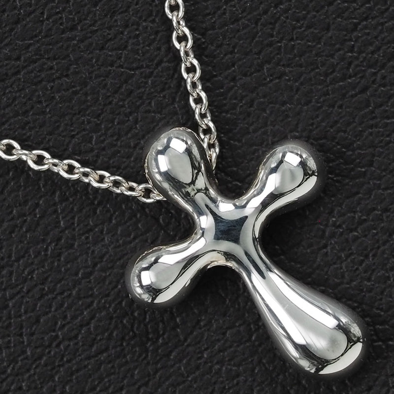 [TIFFANY & CO.] Tiffany Small Cross Elsa Peletti Silver 925 Ladies Necklace A Rank