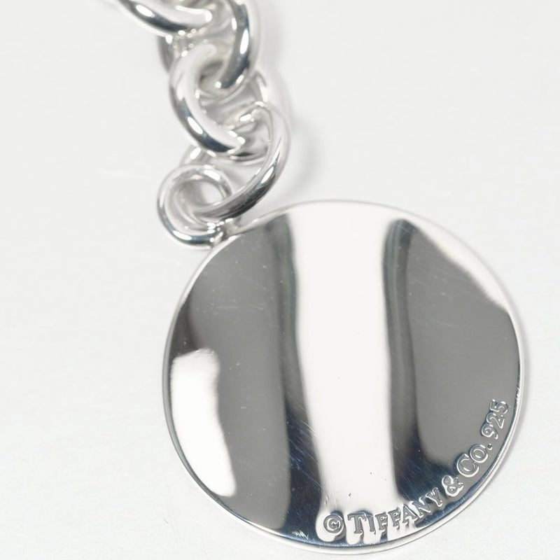 [TIFFANY & CO.] Tiffany Notes Round Silver 925_ Keychain A Rank