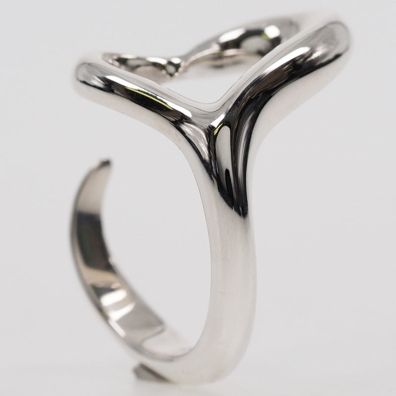 [Tiffany & Co.] Tiffany Open Heart Elsa Peletti Silver 925 12 Ladies Ring / Ring A Rank
