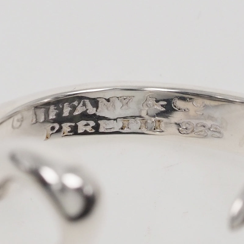 [TIFFANY & CO.] Tiffany Open Heart Elsa Peletti Silver 925 12 Ladies Ring / Ring A Rank