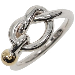 [Tiffany & Co.] Tiffany Love Knot No. 7 Ring / Ring Vintage Silver 925 × K18 Gold Love Knot Ladies A Rank