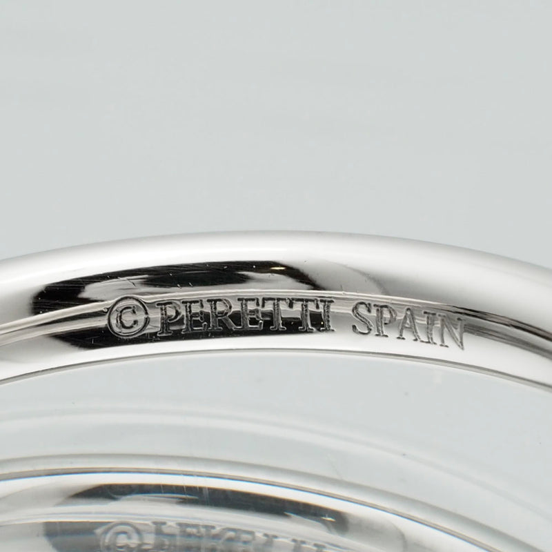 [Tiffany＆Co。] Tiffany Curved Band 9p 2mm PT950铂金X钻石No. 7女士戒指 /戒指A+等级