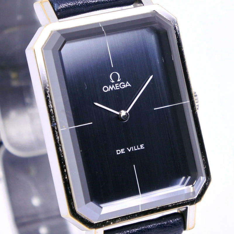 【OMEGA】オメガ
 デビル/デヴィル ステンレススチール ネイビー 手巻き アナログ表示 メンズ ネイビー文字盤 腕時計