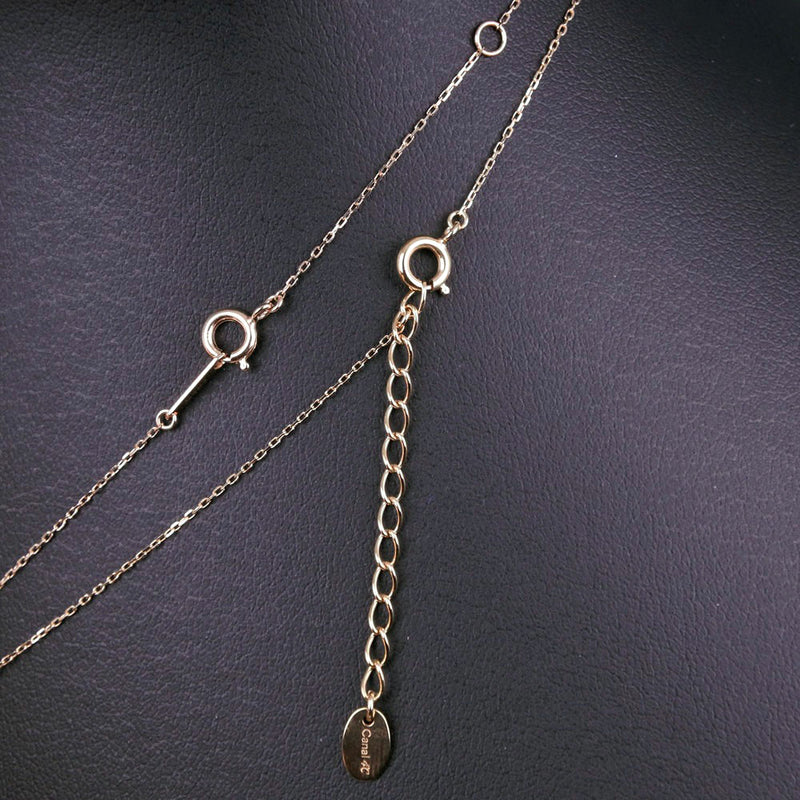 [4 ° C] Yeong Sea Canal 4 ° C 심장 및 모조 다이아몬드 2 152114621001 Silver 925 Pink Gold Ladies Necklace A Rank