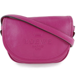 [LOEWE] Loewe Heritage Calf Pink Ladies Shoulder Bag A-Rank