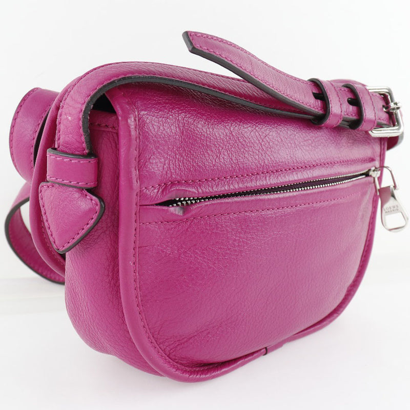 [LOEWE] Loewe Heritage Calf Pink Ladies Shoulder Bag A-Rank