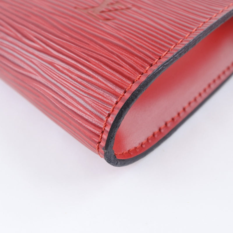 [Louis Vuitton] Louis Vuitton Pochette Accisoir M52957 EPIREAER RED AR0969 Bolsa de damas grabadas