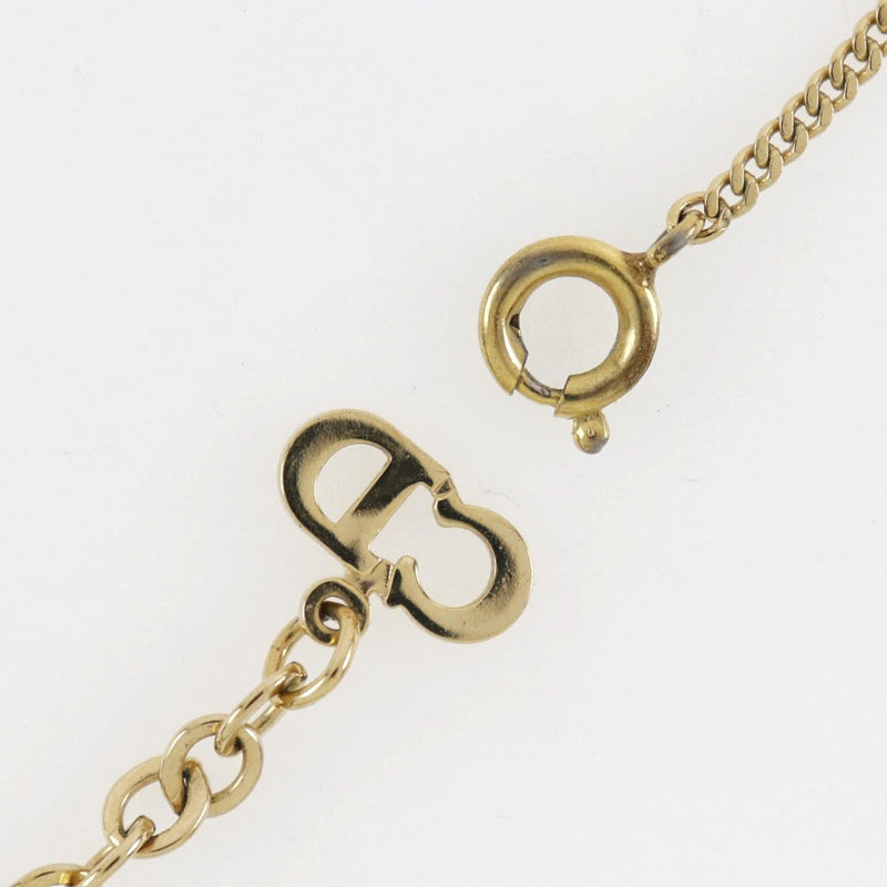 CHRISTIAN DIOR Necklace Bracelet set Pendant Chain AUTH Vintage Gold Choker  F/S | eBay