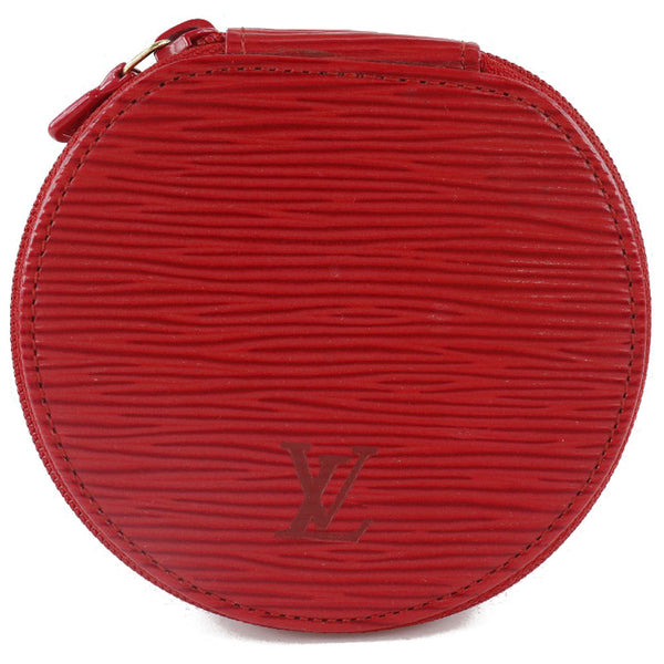 [Louis Vuitton] Louis Vuitton 
 Eclan Bijou Pouch 
 Jewelry Case M48227 Epireather Castillian Red Fastener ECRAN BIJOUX Ladies