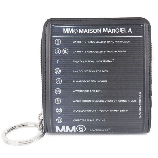 【MAISON MARGIELA】メゾン マルジェラ
 MM6 二つ折り財布
 エムエムシックス S54UI0066 カーフ グレー スナップボタン MM6 ユニセックスA+ランク