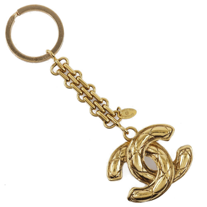 [Chanel] Chanel Coco Mark Vintage Gold Sadies Keychain