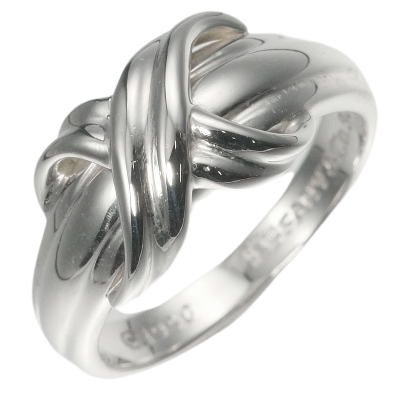 [Tiffany & Co.] Tiffany Signature Vintage Silver 925 11 Ladies Ring / Ring a Rank