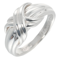 [Tiffany & Co.] Tiffany Signature Vintage Silver 925 10 Ladies Ring / Ring a Rank