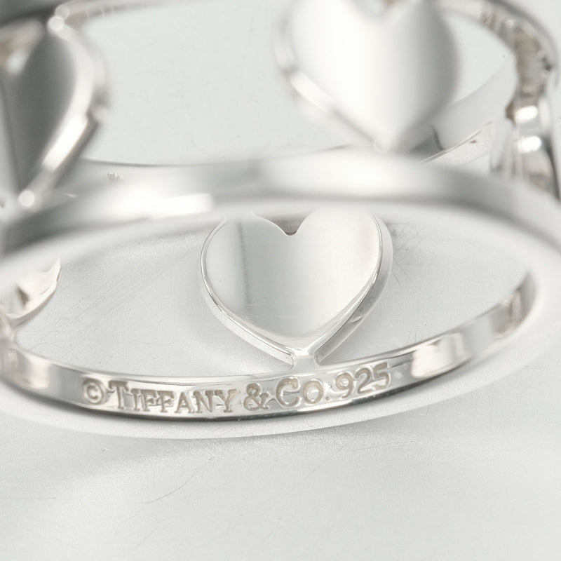 [Tiffany & Co.] Tiffany Heart Motif Silver 925 11 Ladies Ring / Ring A+Rank