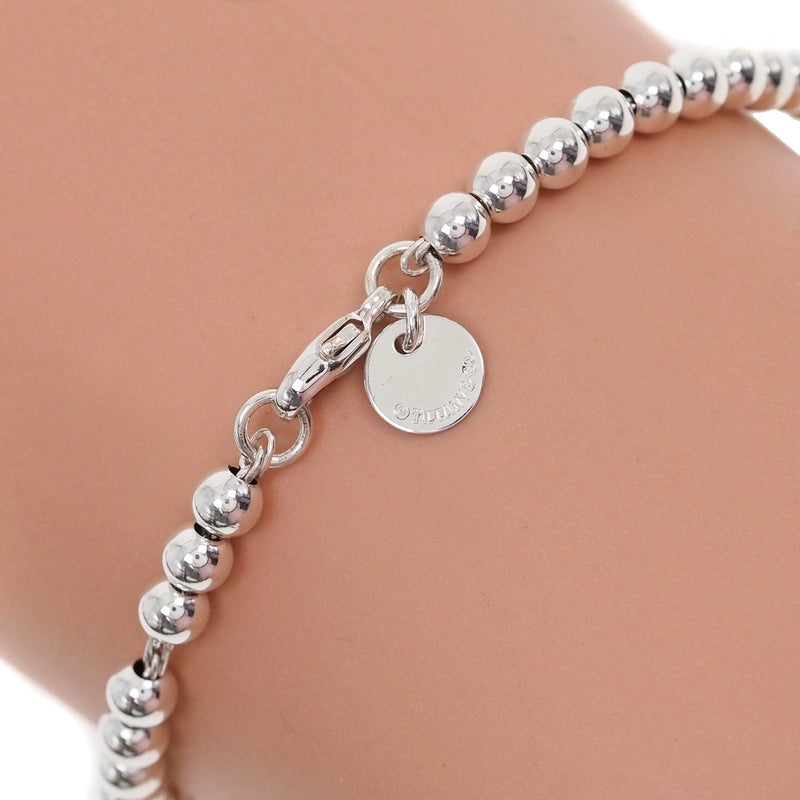 TIFFANY & CO.] Tiffany Ribbon Beau Silver 925 Ladies Bracelet A