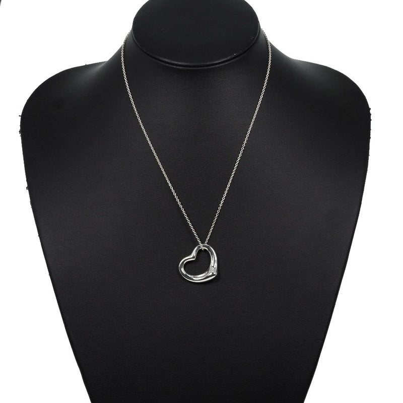 TIFFANY & CO.] Tiffany Open Heart 27mm Silver 925 Ladies Necklace