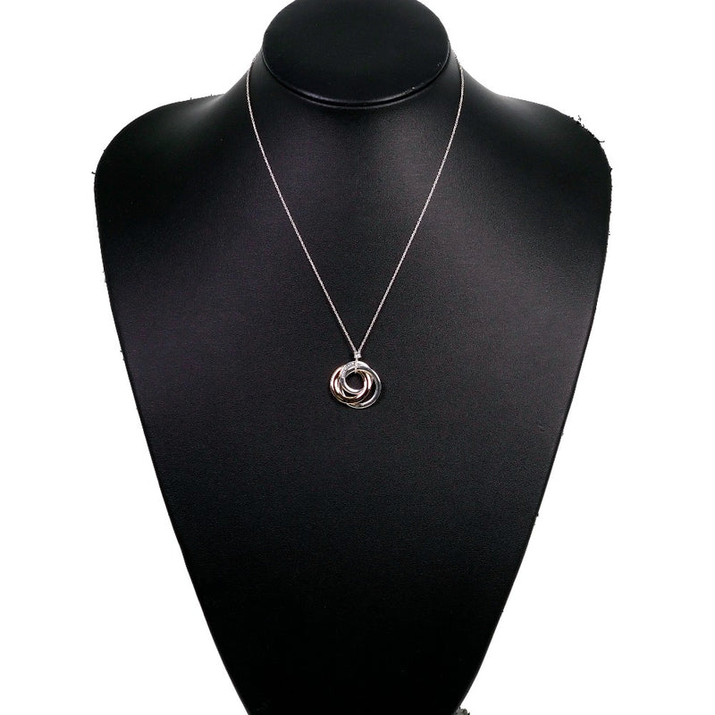 Interlocking Circles Pendant Necklace in 14k Solid Gold – Gelin Diamond