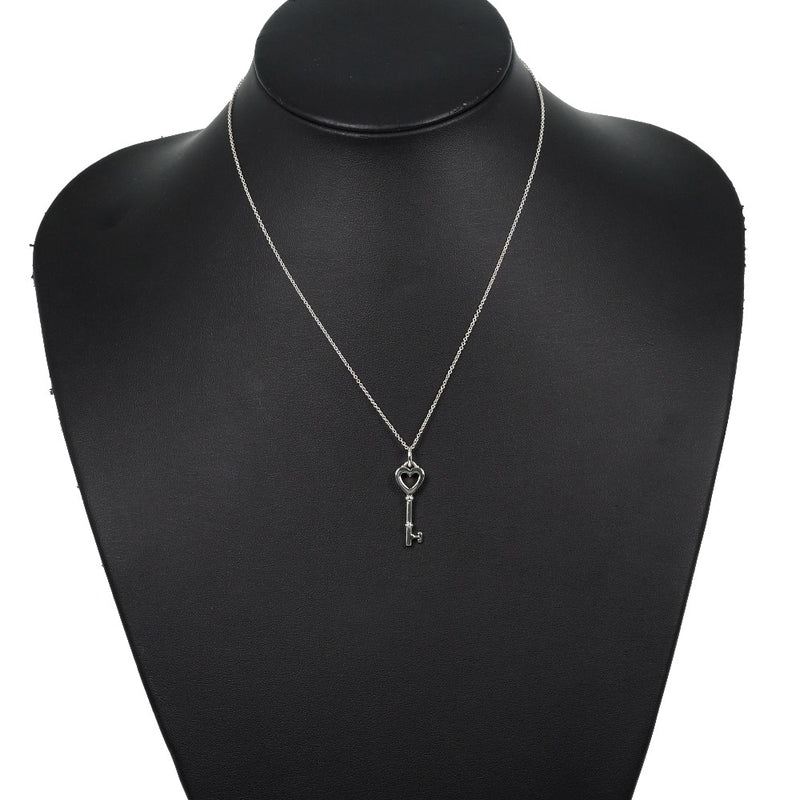 [TIFFANY & CO.] Tiffany Heart Key Silver 925 Ladies Necklace A Rank