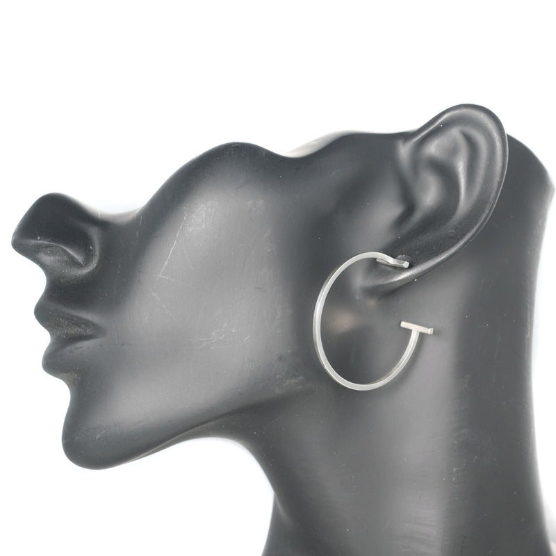 [Tiffany & Co.] Tiffany T Hoop Earrings Silver 925 레이디를 뚫는 순위