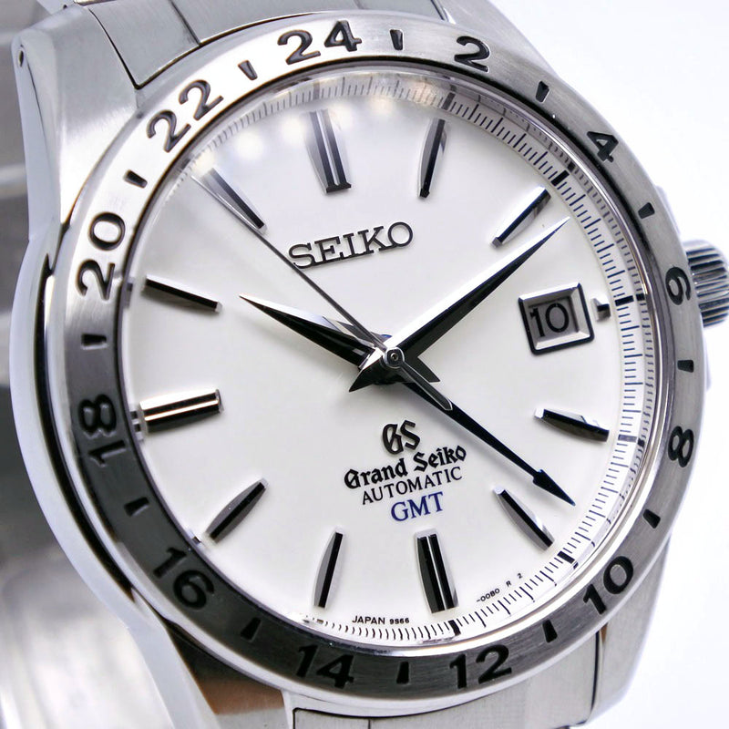 [Seiko] Seiko Grand Seiko机械GMT 9S66-00B0 SBGM025不锈钢银色自动风白色拨号盘A-Rank