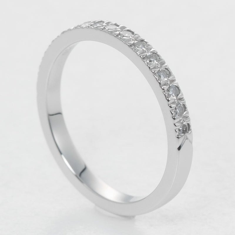 【TIFFANY&Co.】ティファニー ノヴォ ハーフエタニティ 2.88g 2mm Pt950プラチナ×15P ダイヤモンド 7.5号 レディース リング・指輪