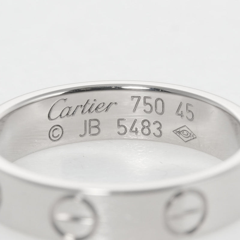 CARTIER】カルティエ ミニラブ K18ホワイトゴールド 5号 レディース