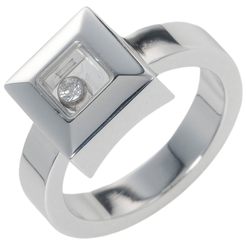 [Chopard] Chopard Happy Diamond Square 1p Moving Diamond 82/2938-20 K18 Gold blanco x Diamante No. 12 Rango de rango/anillo de damas SA