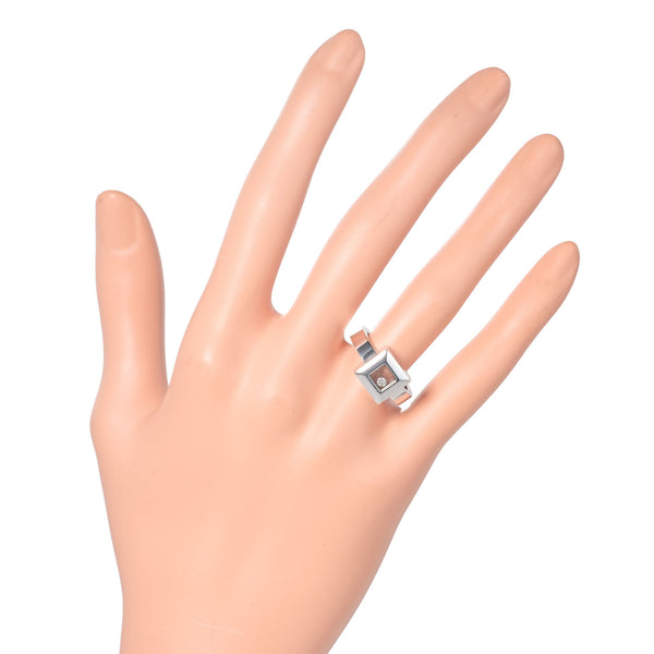 [Chopard] Chopard Happy Diamond Square 1p 이동 다이아몬드 82/2938-20 K18 White Gold X Diamond No. 12 Ladies Ring/Ring SA Rank