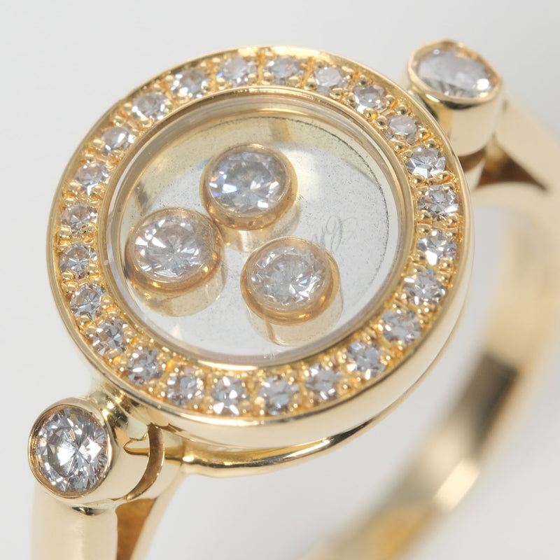 [CHOPARD] Chopard Happy Diamond Round 3P 82/3957/0 K18 Yellow Gold x Diamond 10.5 Ladies Ring/Ring SA Rank