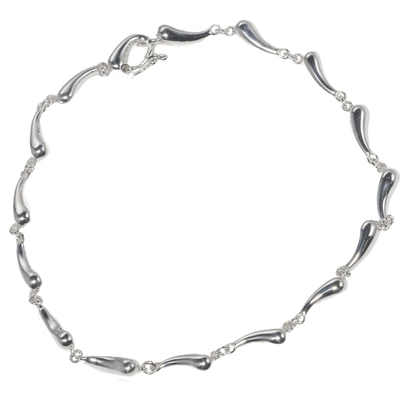 TIFFANY & CO.] Tiffany Tear Drop Chain Silver 925 Ladies Bracelet 