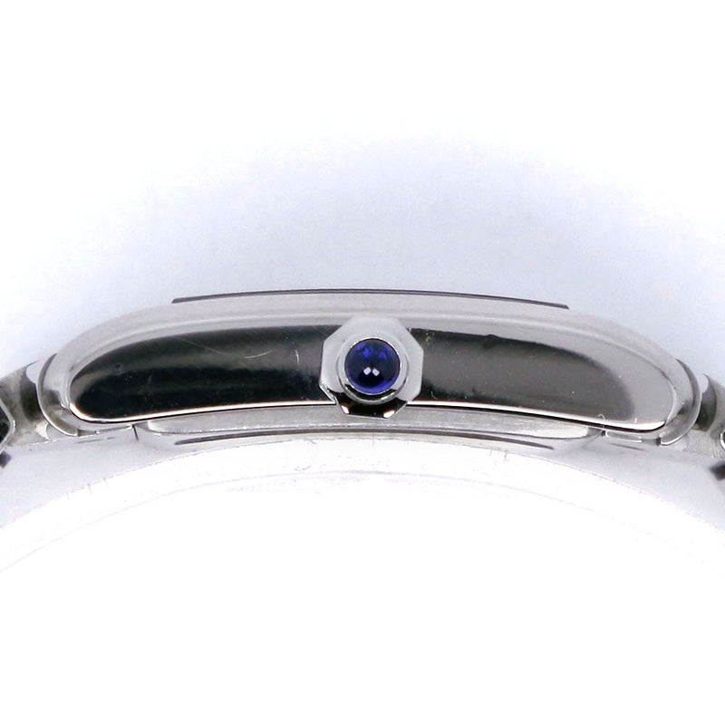 【CARTIER】カルティエ
 タンクフランセーズMM W51003Q3 ステンレススチール シルバー クオーツ アナログ表示 ボーイズ アイボリー文字盤 腕時計