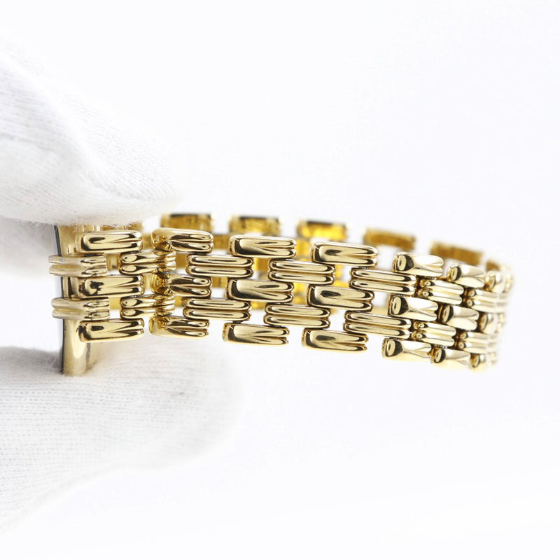 [DIOR] Christian Dior Bagira 46.154-2 Gold plating Gold Quartz Analog Ladies Black Dial Watch
