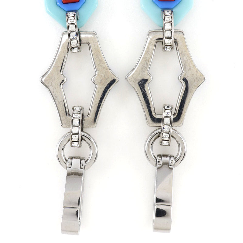 [Prada] Prada链肩1TY011金属X塑料X水钻银/蓝色女士肩带