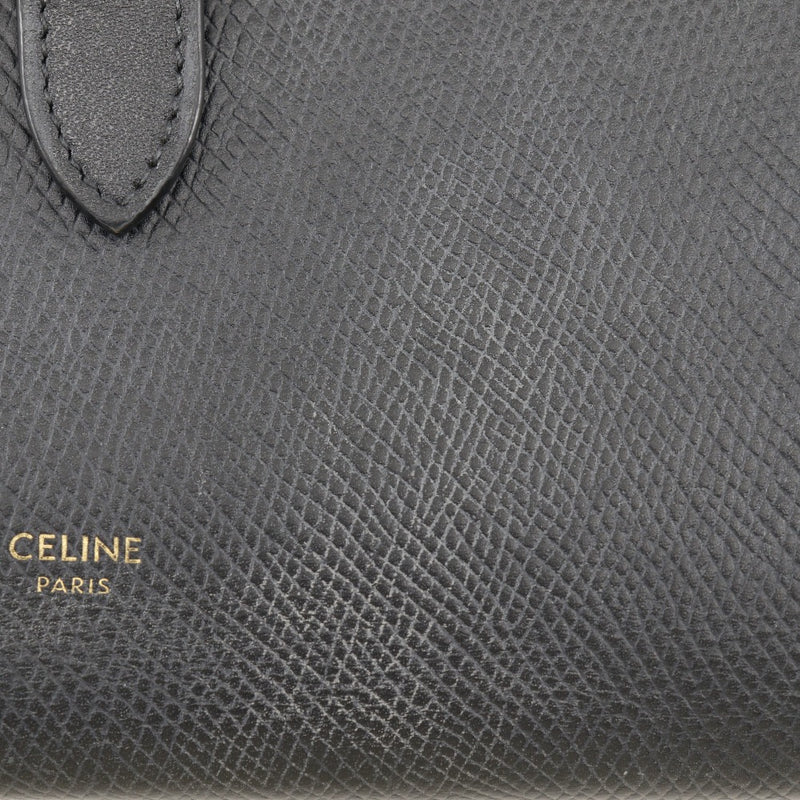 [Celine] Celine Leather Black Ladies Long Willet