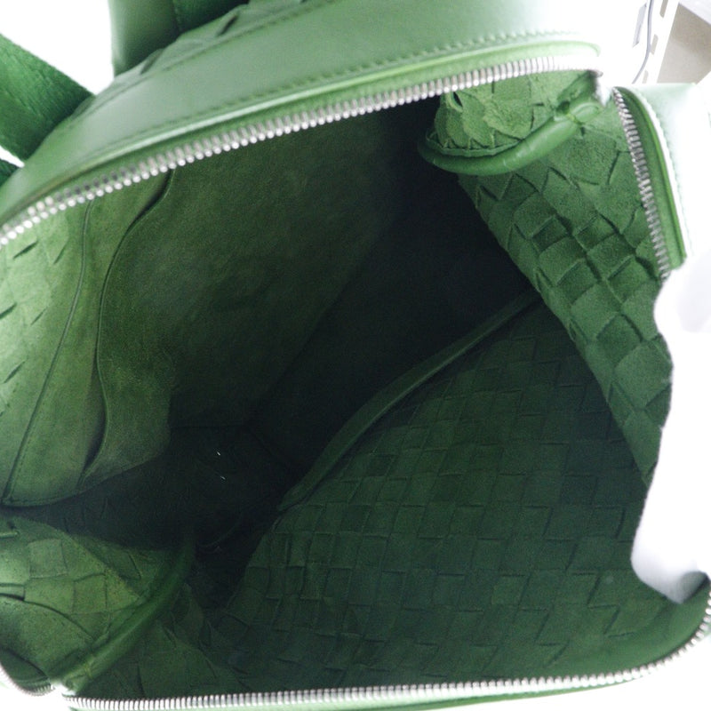 [Bottegaveneta] Bottega Veneta mochila intrecciata ternero verde mochila para hombres mapache a-rank