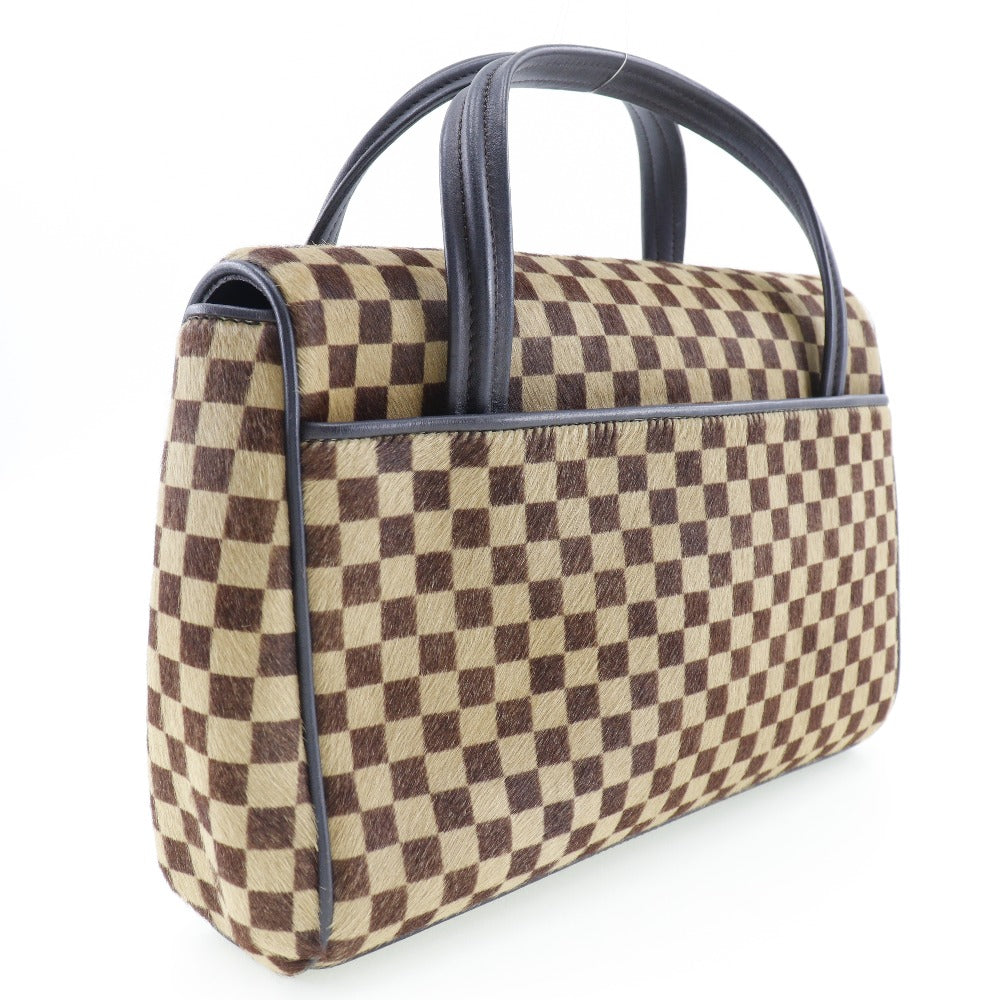 LOUIS VUITTON】ルイ・ヴィトン ライオン ハンドバッグ ダミエソバージュ M92131 ハラコ 茶 CE1021刻印 マグネッ –  KYOTO NISHIKINO