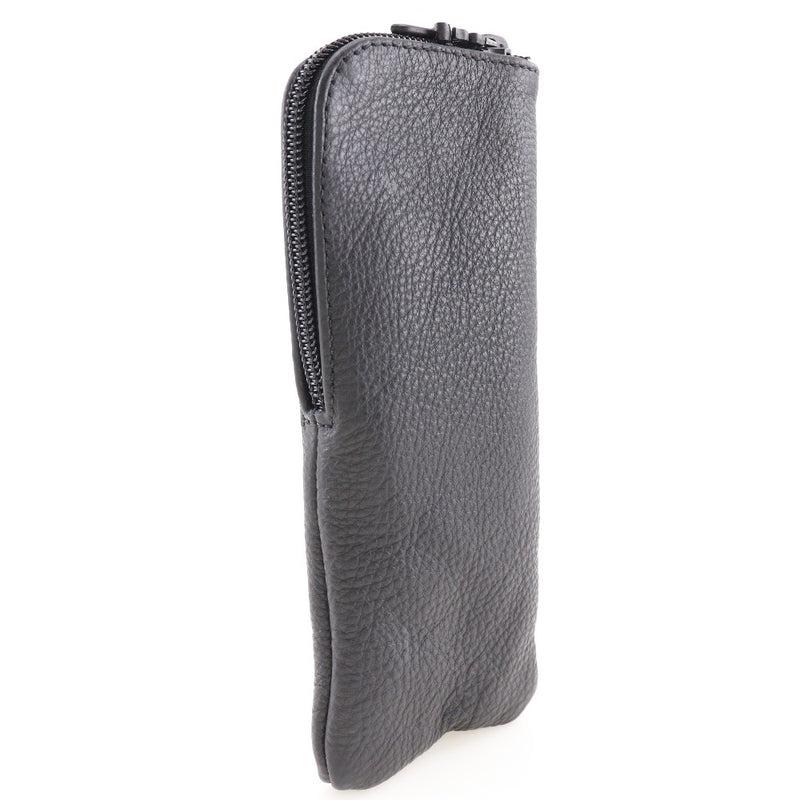 [Chrome Hearts] Chrome Hearts Glasses Case Cross Patch Calf Black Unisex Other Accessories A-Rank