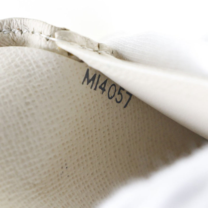 [LOUIS VUITTON] Louis Vuitton Portofoille Vienovova N61676 Damier Zuru Canvas White MI4057 engraved Ladies Born Wallet B-Rank