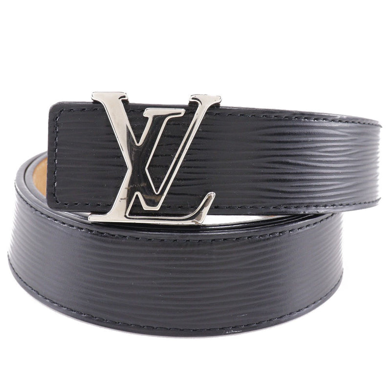 [Louis Vuitton] Louis Vuitton Santule Innicial M9604 Epirather Noir Soporte negro/plateado CA1112 Cinturón de hombre grabado