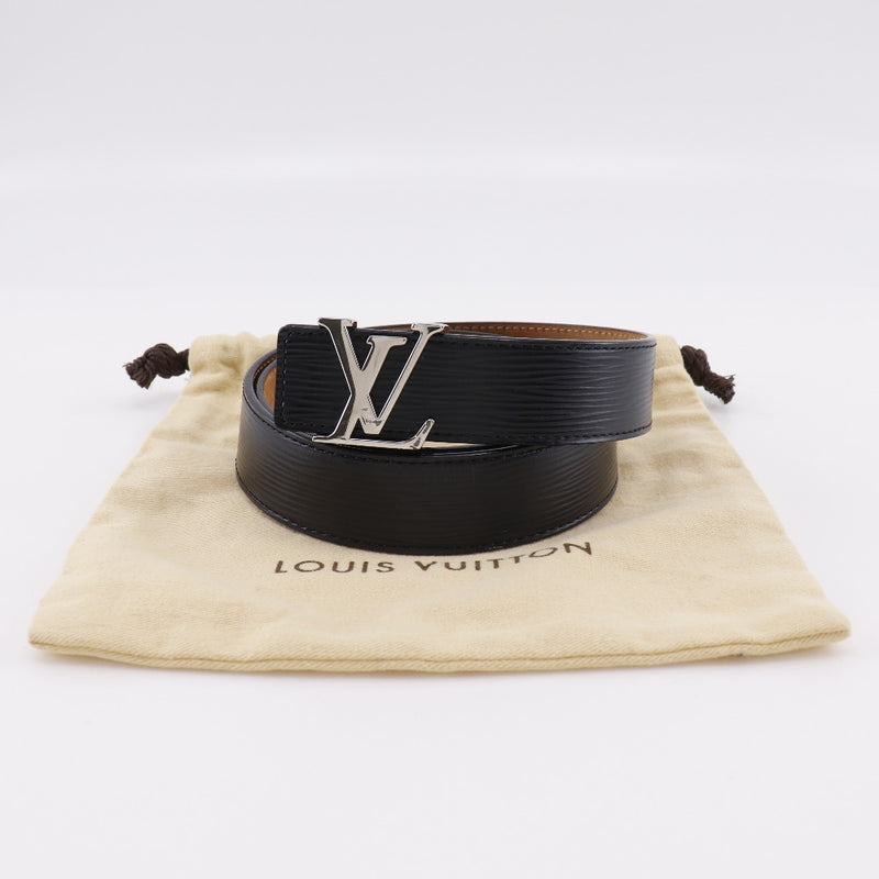 [Louis Vuitton] Louis Vuitton Santure Initulic M9604 Epireather Noir Black/Silver Dottle CA1112 조각 남성용 벨트