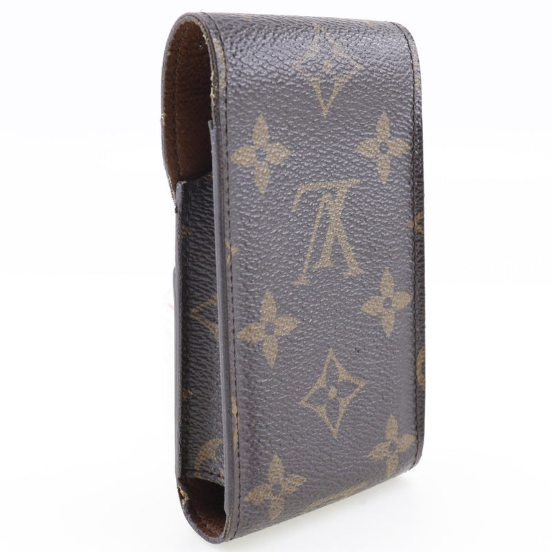 [Louis Vuitton] Louis Vuitton Etui香烟盒M63024会标帆布茶CT2122刻有男女袋