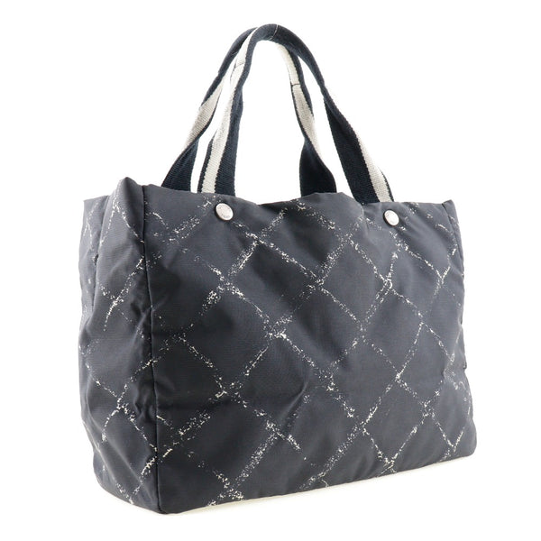 [CHANEL] Chanel, Travel line tote MM A11833 Nylon Canvas Black Ladies Tote  Bag