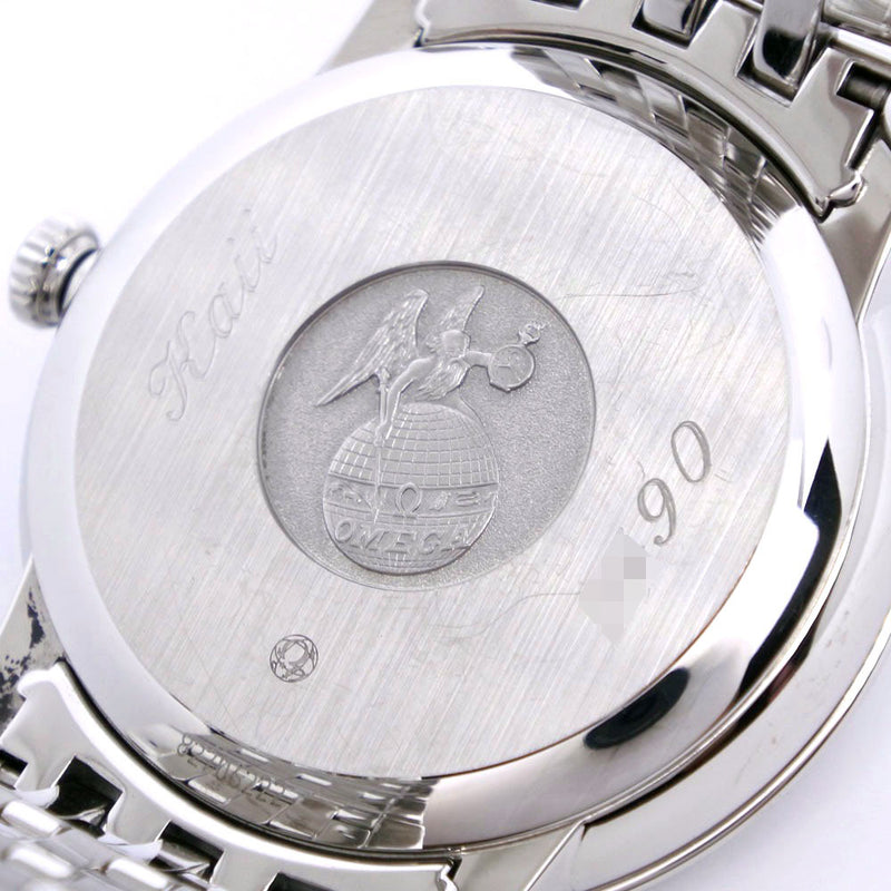 [OMEGA] Omega Devil/Devil Prestige Koaxual 424.10.40.20.01.002 Stainless steel silver automatic winding men's black dial watch A-Rank