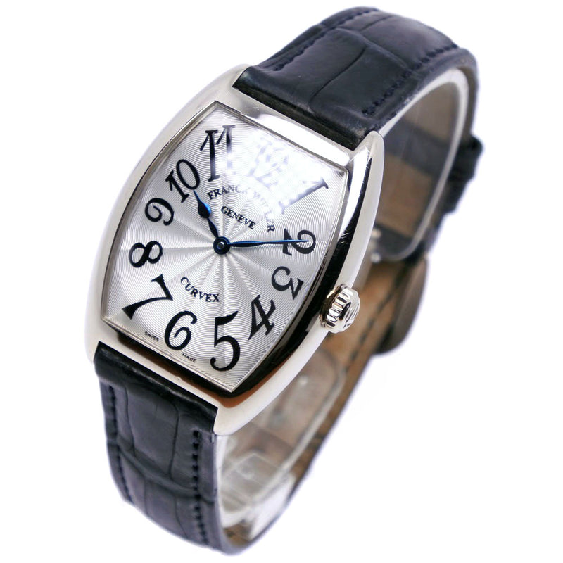 [Franck Muller] Frank Muller 
 Reloj Tonokarbex 
 7502QZ K18 Gold White × Cuero Black Quartz Display Silver Dial Dial Tonocar Vex Men's