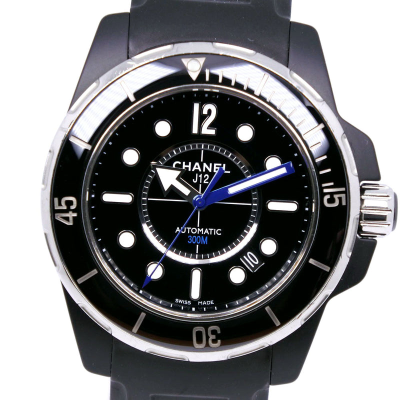 [CHANEL] Chanel J12 Marine H2558 Ceramic x Rubber Black Automatic Wind Men's Black Dial Watch