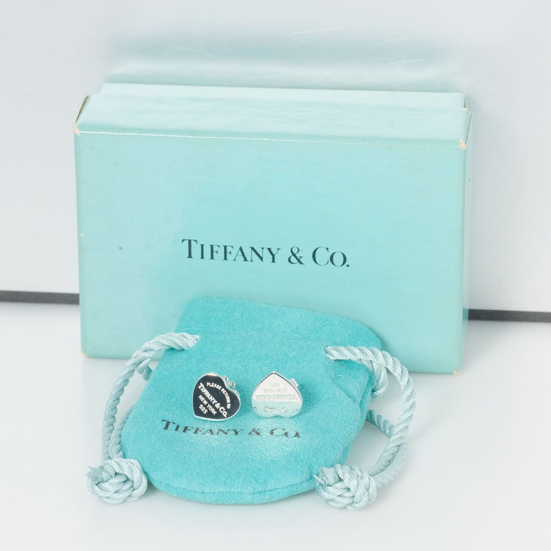 [TIFFANY & CO.] Tiffany Retart Tag Silver 925 Ladies Piercing A Rank